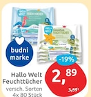 Feuchttücher Angebote von Hallo Welt bei budni Lüneburg für 2,89 €