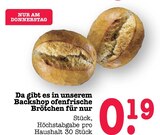 Aktuelles Ofenfrische Brötchen Angebot bei E center in Wiesbaden ab 0,19 €