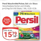Waschmittel Pulver, Gel oder Discs im Angebot bei GLOBUS in Bochum Waschmittel Pulver, Gel oder Discs Angebote von Persil bei GLOBUS Bochum für 15,79 €