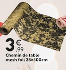 Chemin de table mesh foil 28x500cm à 3,99 € dans le catalogue Maxi Bazar