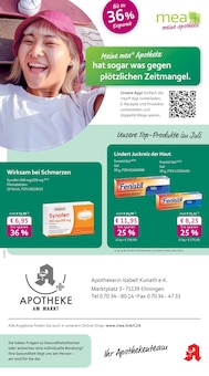 Aktueller mea - meine apotheke Prospekt "Unsere Juli-Angebote" Aktueller mea - meine apotheke Prospekt