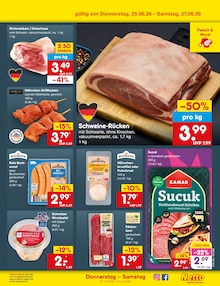 Fleisch im Netto Marken-Discount Prospekt "Aktuelle Angebote" mit 64 Seiten (Mannheim)