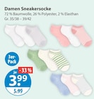 Damen Sneakersocke von  im aktuellen V-Markt Prospekt für 3,99 €