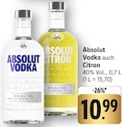 Vodka Angebote von Absolut bei E center Reutlingen für 10,99 €