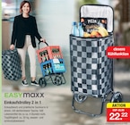 Einkaufstrolley 2 in 1 Angebote von EASYmaxx bei Zimmermann Lingen für 22,22 €