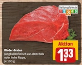 Rinder-Braten Jungbullenfleisch aus dem Hals Angebote bei REWE Köln für 1,33 €