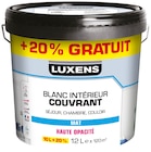 Peinture blanc intérieur couvrant - LUXENS - Weldom à Villefranche-sur-Saône Peinture blanc intérieur couvrant - LUXENS en promo chez Weldom Villefranche-sur-Saône à 44,90 €