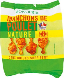 Manchons de poulet nature - Monoprix à Vannes Manchons de poulet nature en promo chez Monoprix Vannes à 1,87 €