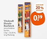 Hunde-Beefstick im Angebot bei tegut in Coburg Hunde-Beefstick Angebote von Vitakraft bei tegut Coburg für 0,39 €