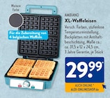 XL-Waffeleisen im Angebot bei ALDI SÜD in Weinheim XL-Waffeleisen Angebote von Ambiano bei ALDI SÜD Weinheim für 29,99 €