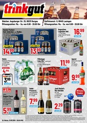 Trinkgut Discounter Prospekt der aktuellen Woche mit 4 Seiten, gültig von 21.09.2026 bis 26.09.2026, in Günzburg und Umgebung Aktueller Trinkgut Discounter Prospekt in Günzburg und Umgebung, "Aktuelle Angebote" mit 4 Seiten, 21.09.2026 - 26.09.2026