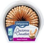 Couronne de queues de crevettes sauce cocktail ou sauce fines herbes ASC - Delpierre à 4,49 € dans le catalogue Géant Casino