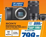 Aktuelle Kamera Angebote bei expert in Oberhausen Aktuelles Systemkamera Alpha ILCE-6100A SEL1650+55210 Angebot bei expert in Oberhausen ab 799,00 €