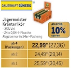 Kräuterlikör Angebote von Jägermeister bei Metro Saarlouis für 27,36 €