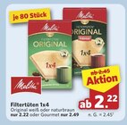 Filtertüten 1x4 im Angebot bei combi in Dülmen Filtertüten 1x4 Angebote von Melitta bei combi Dülmen für 2,22 €