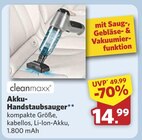 Akku-Handstaubsauger Angebote von cleanmaxx bei combi Neustadt für 14,99 €