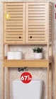 Meuble de rangement wc en bois - Maxi Bazar à Pontault-Combault Meuble de rangement wc en bois en promo chez Maxi Bazar Pontault-Combault à 67,99 €