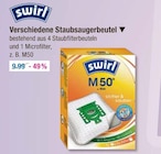 Verschiedene Staubsaugerbeutel im V-Markt Prospekt Verschiedene Staubsaugerbeutel von swirl im aktuellen V-Markt Prospekt für 4,99 €