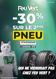 Catalogue Garages & Automobile Feu Vert en cours à Lieusaint et alentours, -30% SUR LE 2ÈME PNEU, 1 page, 29/04/2026 - 26/05/2026