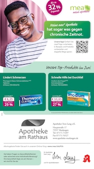 Aktueller mea - meine apotheke Prospekt (Schwäbisch Gmünd, 4 Seiten zum blättern mea - meine apotheke Prospekt Unsere Juni-Angebote mit 4 Seiten
