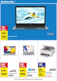 Prix et réduction Asus dans le prospectus Carrefour en cours Offre Asus dans le catalogue Carrefour du moment à la page 57