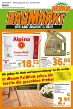 Globus-Baumarkt Prospekt für Bonn mit 20 Seiten Globus-Baumarkt Prospekt für Bonn: "WER BAUT BRAUCHT GLOBUS", 20 Seiten, 13.07.2020 - 18.07.2020