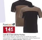 Lot de 2 tee-shirts - Fortec - LaMaison.fr à Le Mans Lot de 2 tee-shirts - Fortec en promo chez LaMaison.fr Le Mans à 14,95 €