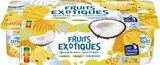 Yaourts aux fruits exotiques avec morceaux en promo chez Lidl Yaourts aux fruits exotiques avec morceaux dans le catalogue Lidl