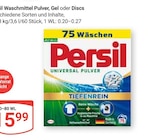 Waschmittel Pulver Angebote von Persil bei GLOBUS Gera für 5,99 €