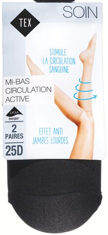Mi-bas circulation active - Carrefour Market à Aulnay-sous-Bois Mi-bas circulation active en promo chez Carrefour Market Aulnay-sous-Bois à 3,82 €