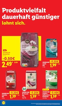 Reis im Lidl Prospekt "Der Preisführer macht Deutschland dauerhaft günstiger!" mit 38 Seiten (Duisburg)