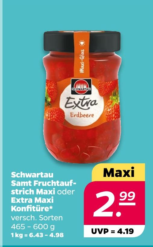 Samt Fruchtaufstrich Maxi oder Extra Maxi Konfitüre