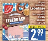 Original Bayerischer Leberkäse von GUT&GÜNSTIG im aktuellen EDEKA Prospekt für 2,99 €