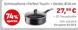 Schmorpfanne »Perfect Touch« + Deckel Angebote von Tefal bei EDEKA Straubing für 27,99 €