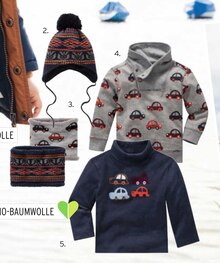 Ernstings family Frankfurt - Mütze, Rundschal, Sweatshirt oder Rolli Mütze, Rundschal, Sweatshirt oder Rolli Angebot bei Ernstings family Frankfurt im Prospekt "Herbst-Klopfen."