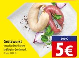 Grützwurst im Angebot bei famila Nordost in Celle Grützwurst Angebote bei famila Nordost Celle für 5,00 €