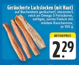 Geräucherte Lachsslocken (mit Haut) bei EDEKA im Prospekt "" für 2,29 €