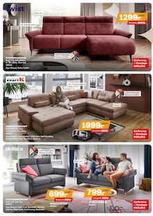 Couch im Möbel Kraft Prospekt "Wohntrends zum Sparpreis!" mit 20 Seiten (Erfurt)