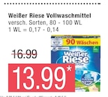 Vollwaschmittel von Weißer Riese im aktuellen Marktkauf Prospekt für 13,99 €