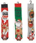 Paire de chaussettes de noel homme en promo à 3,90 € chez Hyper U Paire de chaussettes de noel homme dans le catalogue Hyper U
