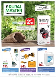 Catalogue Rural Master avec 16 pages de promos Prospectus Rural Master, "RURAL MASTER", pages, 01/09/2025 - 20/09/2025