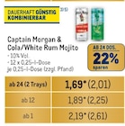 Cola oder White Rum Mojito Angebote von Captain Morgan bei Metro Wolfsburg für 2,61 €