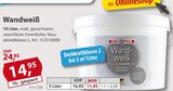 Aktuelle Wandfarbe Angebote bei Sonderpreis Baumarkt in Göttingen Aktuelles Wandweiß Angebot bei Sonderpreis Baumarkt in Göttingen ab 11,95 €