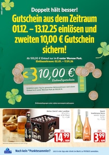 Bier im E center Prospekt "Top Angebote" mit 40 Seiten (Rostock)