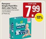 Single-Pack Windeln Angebote von Pampers bei WEZ Minden für 7,99 €