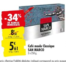 Café moulu Classique - Carrefour à La Garenne-Colombes Café moulu Classique en promo chez Carrefour La Garenne-Colombes à 5,61 €
