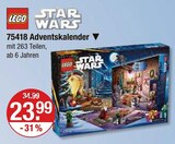 75418 Adventskalender im V-Markt Prospekt 75418 Adventskalender von LEGO im aktuellen V-Markt Prospekt für 23,99 €