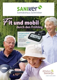 Aktueller Saniker Sanitätshaus,Orthopartner - Lippe GmbH & Co KG Medica Sanitätshaus Sanitätshäuser Prospekt für Bad Salzuflen: Fit und mobil durch den Frühling mit 6 Seiten, 11.03.2026 - 31.05.2026