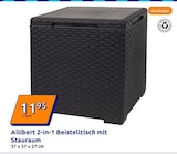2-in-1 Beistelltisch mit Stauraum im Angebot bei Action in Euskirchen 2-in-1 Beistelltisch mit Stauraum Angebote von Allibert bei Action Euskirchen für 11,95 €