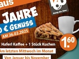 Haferl Kaffee + 1 Stück Kuchen bei V-Markt im Prospekt "" für 1,60 €